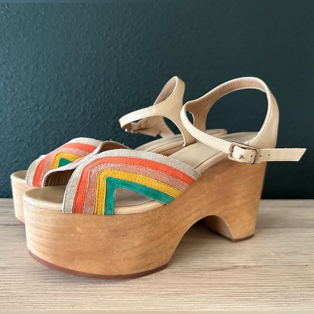 Charlotte Stone Donna Rainbow Platform Sandals